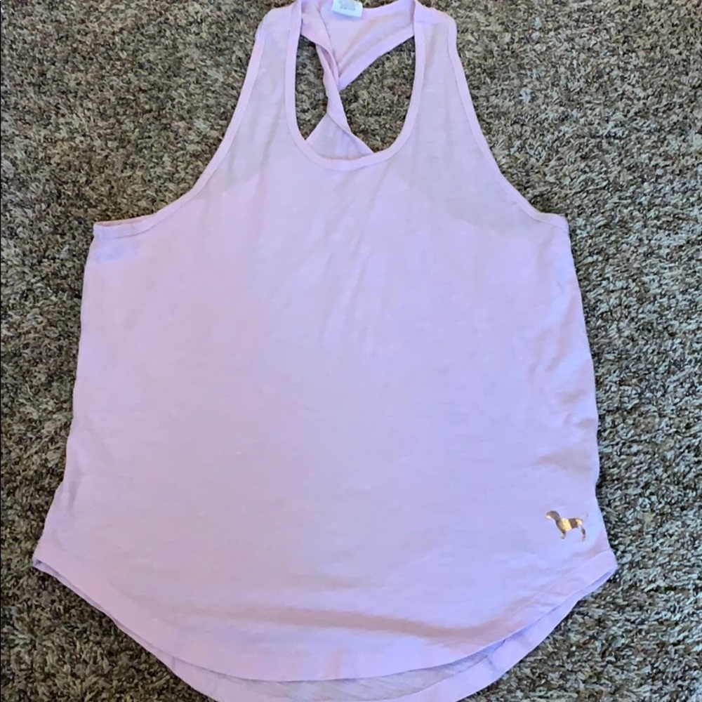 PINK tank top.